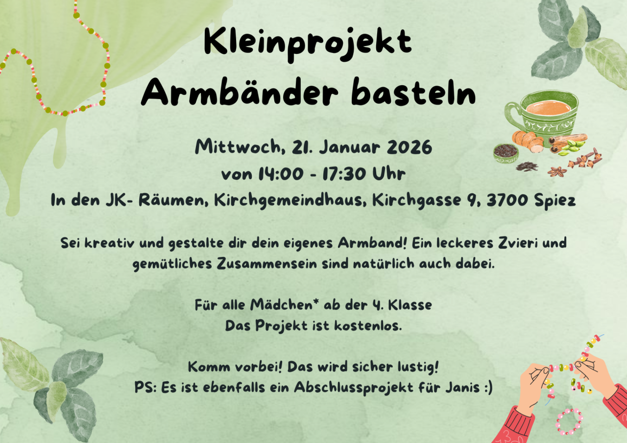 Flyer Kleinprojekt Januar