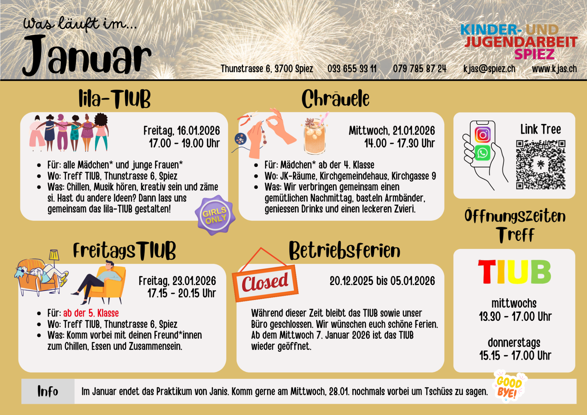 Monatsprogramm Januar